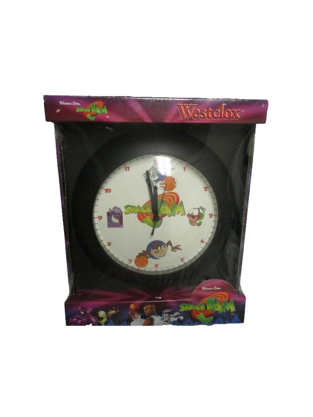 1996 Warner Bros. Space Jam Looney Tunes Wall Clock by Westclox